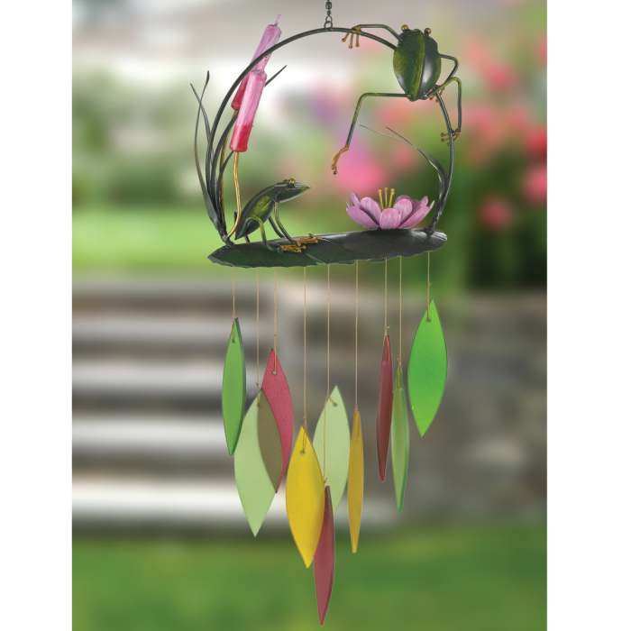 Frogs and Cattails Windchime